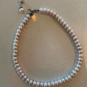 COPY - Fresh water pearl necklace and pierced earring